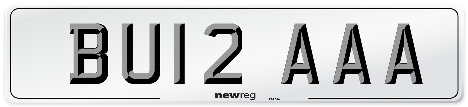 BU12 AAA Number Plate from New Reg